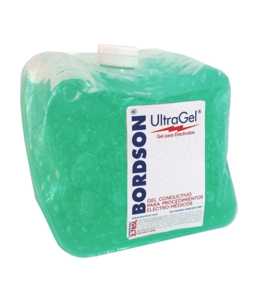 Bordson Impulse Mc, Gel De Conductividad Media, Color Verde, Ideal Para Procedimientos Electro Médicos, Compatible Para Cualquier Tipo De Electrodos - 3.8 L