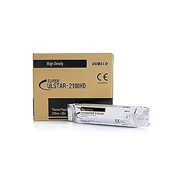 Papel Termico Para Impresora Ultrasonido De 210 MM X 25 M DURICO ULSTAR-2100 HD