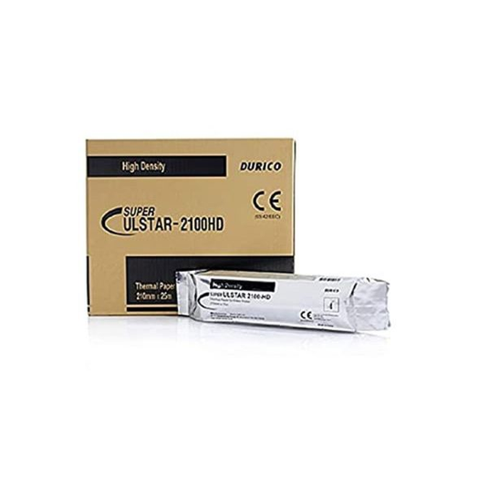Papel Termico Para Impresora Ultrasonido De 210 MM X 25 M DURICO ULSTAR-2100 HD