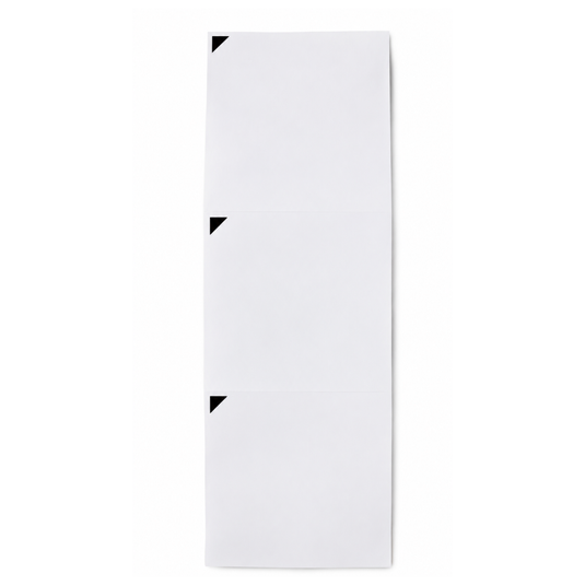 Papel graficado en rojo. Medidas: 11.1cm*10cm Doblado en Z de 160 hojas. 54859 marca NT