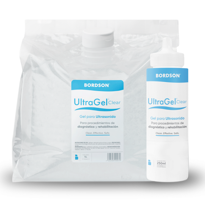 Gel Para Ultrasonido BORDSON UltraGel Clear Un Galón Sin Color (3.7 Litros)
