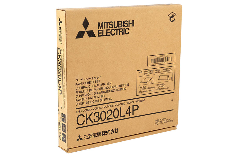 Cargue la imagen en el visor de la galería, Mitsubishi CK3020L4P Juego de hojas de papel para impresión
