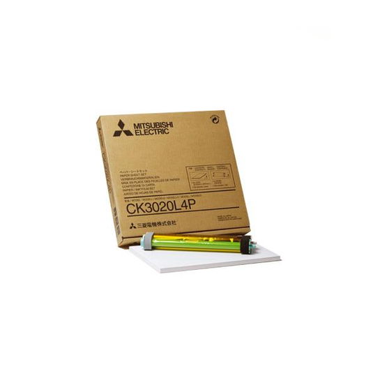 Mitsubishi CK3020L4P Juego de hojas de papel para impresión