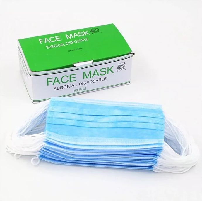 Cubrebocas Plisado de 3 Capas Face Mask