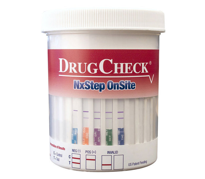 Frasco para Prueba de Consumo de Sustancias 6 Parámetros (AMP, BZD, COC, MET, OPI, THC)