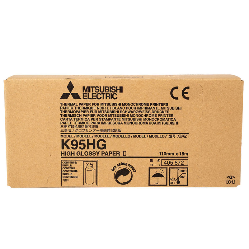 Cargue la imagen en el visor de la galería, Mitsubishi K95HG Papel térmico para impresora monocromática
