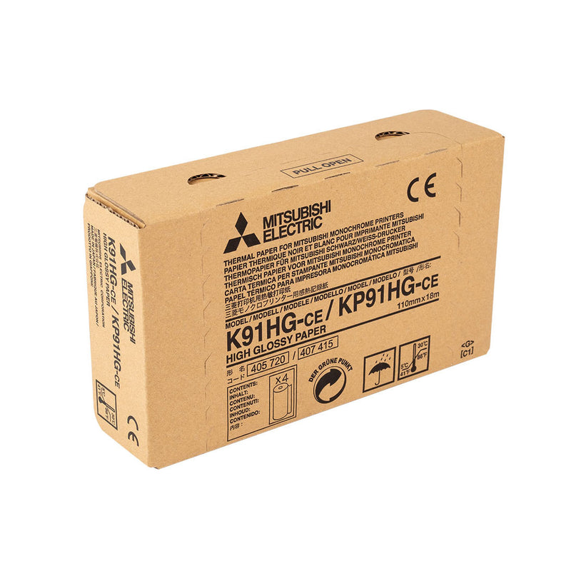 Cargue la imagen en el visor de la galería, Mitsubishi KP91HG Papel térmico para impresora monocromática
