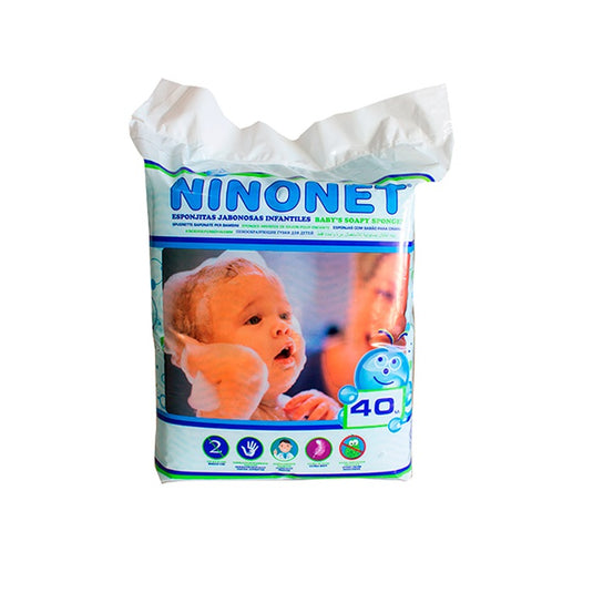 Esponjas Jabonosas Ninonet Infantil Caja con 30 bolsas