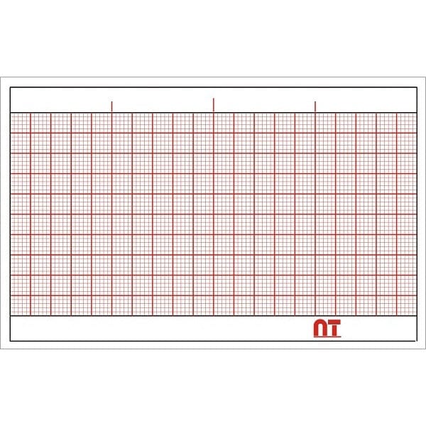 Rollo graficado en rojo. Medidas: 5cm *30 m. SG101 marca NT