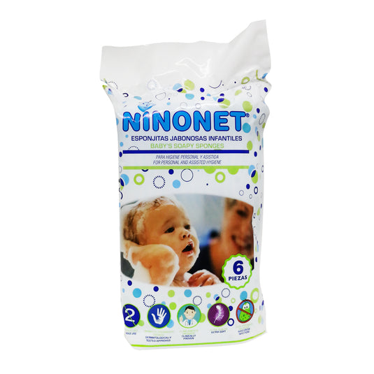 Esponjas Jabonosas Ninonet Infantil De 12 X 10 CM
