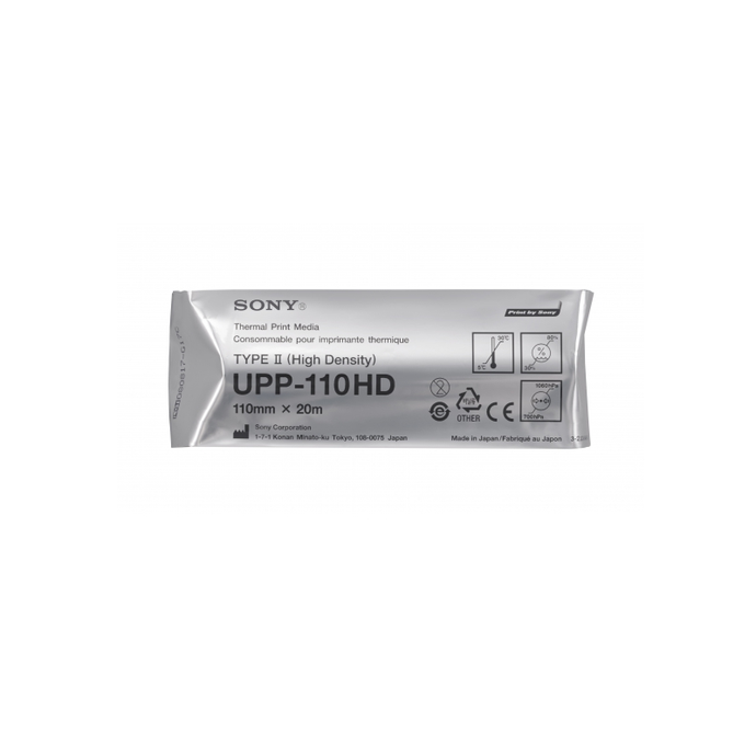 Papel para impresora Sony UPP-110HD De 110 MM X 20 M Catálogo: UPP-110HD
