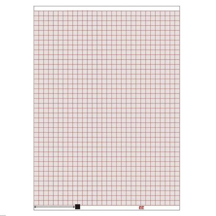 Papel térmico para electrocardiograma de 15 CM X 21 CM – Catálogo: NT P210X48Z