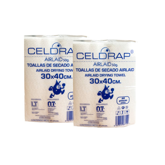 Toallas Absorbentes de Secado Celdrap Caja con 12 bolsas
