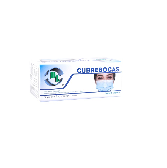 Cubrebocas Quirúrgico DL Azul